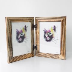 Ahşap İkili Fotoğraf Baskılı Çerçeve