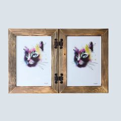 Ahşap İkili Fotoğraf Baskılı Çerçeve