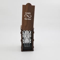 İsime Özel Ahşap Kutulu Rakı Kadehi