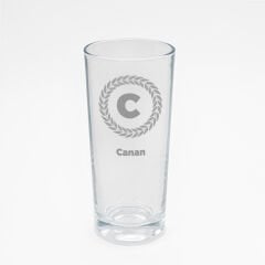 C Harfi Tasarım Ahşap Kutulu Rakı Kadehi