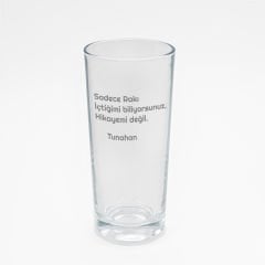 Metin Yazılı Ahşap Kutulu Kişiye Özel Rakı Kadehi