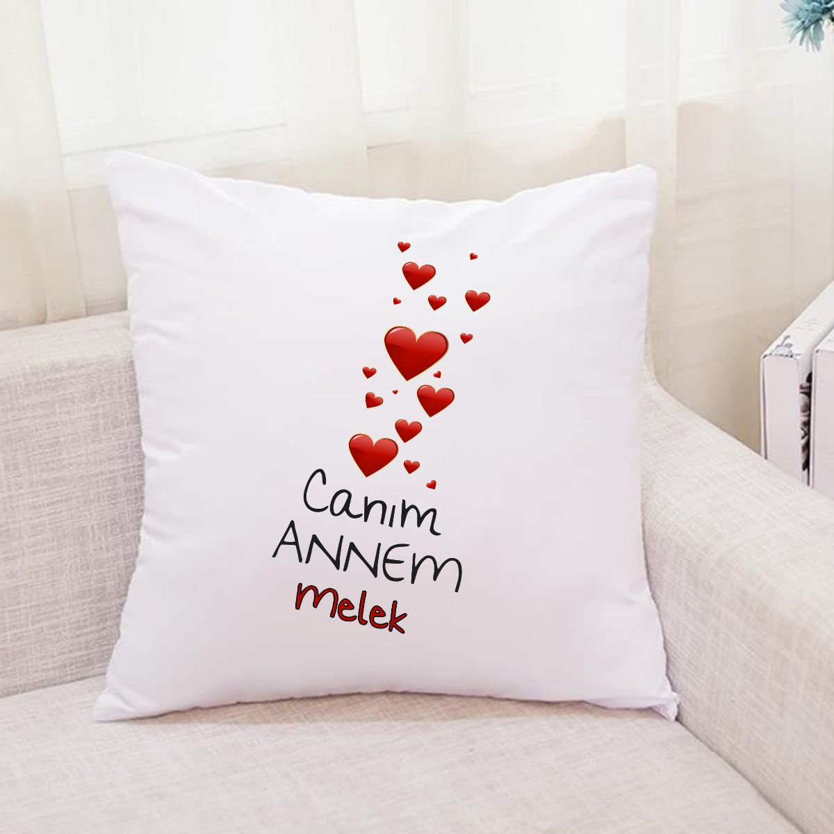 Canım Annem Temalı Kişiye Özel Yastık