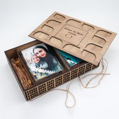 Kişiye Özel Ahşap Fotoğraf Saklama Kutusu