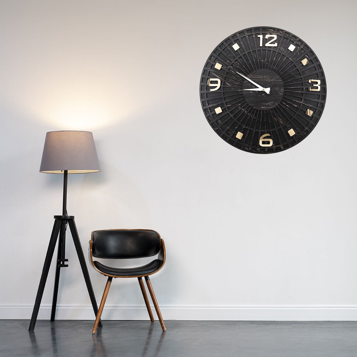 Dekoratif Ahşap Duvar Saati