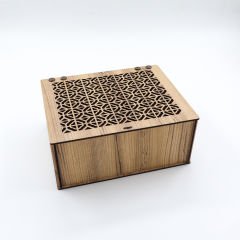 Ahşap Menteşeli Saklama Kutusu