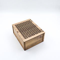 Ahşap Menteşeli Saklama Kutusu