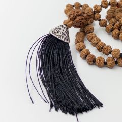 Turkuaz Taşlı 108li Rudraksha Kolye (Farklı Boyutlar)