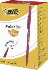 Bic Round Stick Tükenmez Kalem 1.0 mm 60 Adet Kırmızı