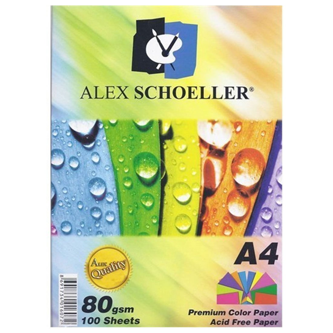 Alex Schoeller Fotokopi Kağıdı A4 80 g/m² 100'lü Karışık Renk