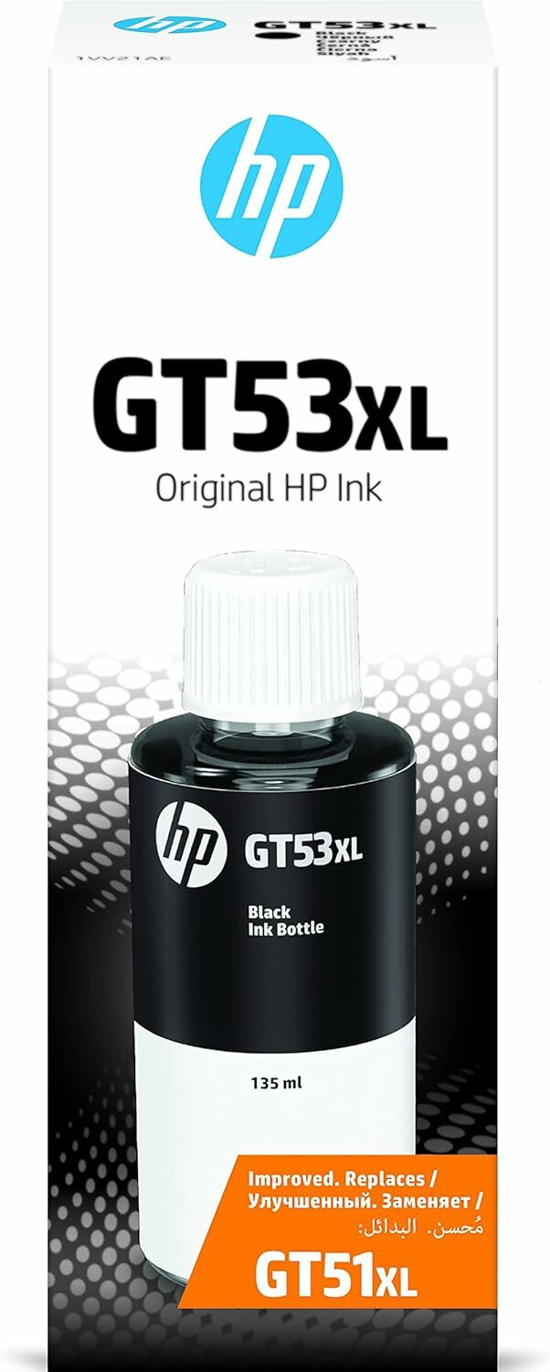 HP 1VV21AE (GT53XL) Şişe Mürekkep Kartuş 135 ml Siyah