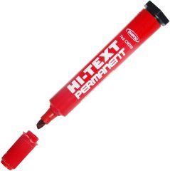 Hi-Text 830PC Koli Kalemi Kesik Uçlu Permanent Kırmızı
