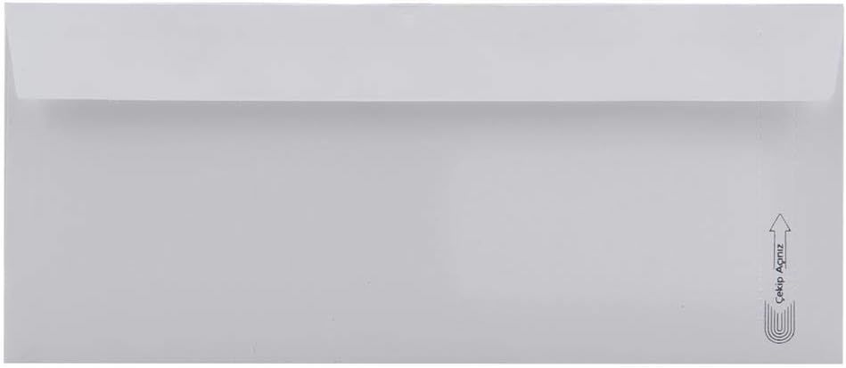 Diplomat Zarf Düz 105 x 240 mm 500 Adet Beyaz