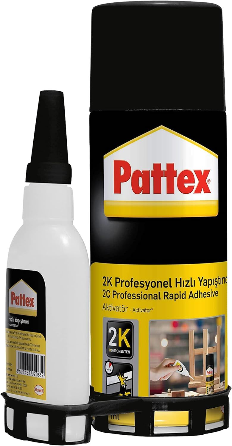 Pattex 2K Profesyonel Hızlı Sıvı Yapıştırıcı 400 + 70 g