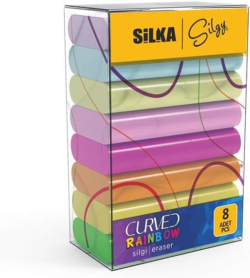 Silka SG51 Curved Rainbow Silgi 8'li