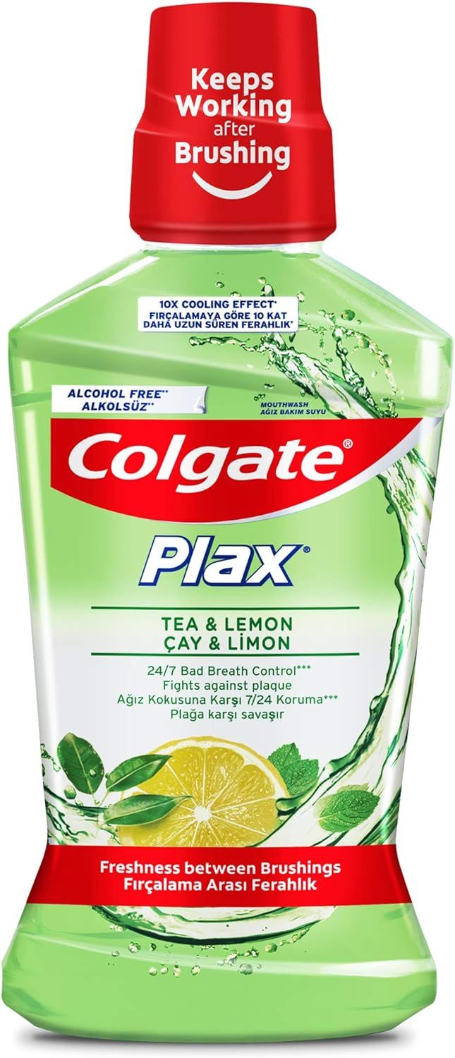 Colgate Plax Çay ve Limon Plağa Karşı Ağız Bakım Suyu 500 ml