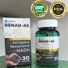 Renad-As , Astragalus (Çin Geveni ) , Nadh ,resveratrol Içeren 30 Kapsül Renadas