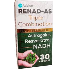 Renad-As , Astragalus (Çin Geveni ) , Nadh ,resveratrol Içeren 30 Kapsül Renadas