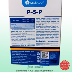 Medicago P-5-P Vitamin B6 10mg 120 Tablet