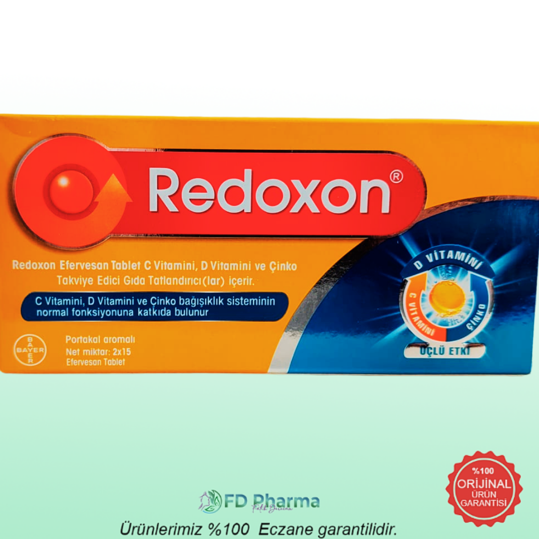 Redoxon Üçlü Etki  Takviye Edici Gıda 30 Efervesan Tablet