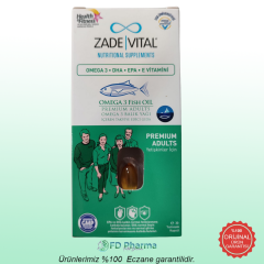 Zade Vital Omega 3 Yetişkinler İçin Balık Yağı 30 Kapsül