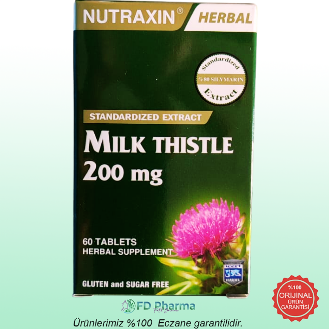 Nutraxin Milk Thistle(Deve Dikeni) 60 Tablet