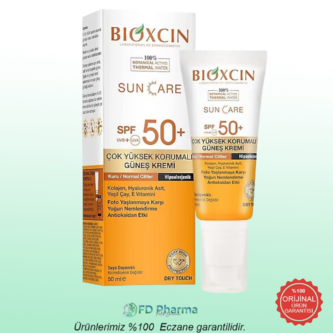 Bioxcin Sun Care Güneş Kremi SPF50+ 50 ml(Son Kullanma Tarihi Kutu Açıldığında Başlar)
