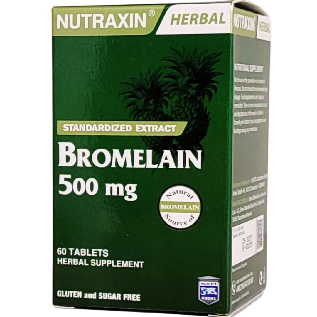 Nutraxin Bromelain 500mg Ananas 60 Kapsül