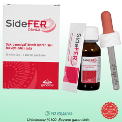 SideFer Damla Takviye Edici Gıda 30ml Şişe + 1 Adet Toz