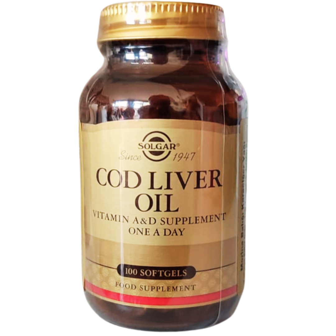 Solgar  Cod Liver Oil Morina Balığı Karaciğer Yağı 100 kapsül