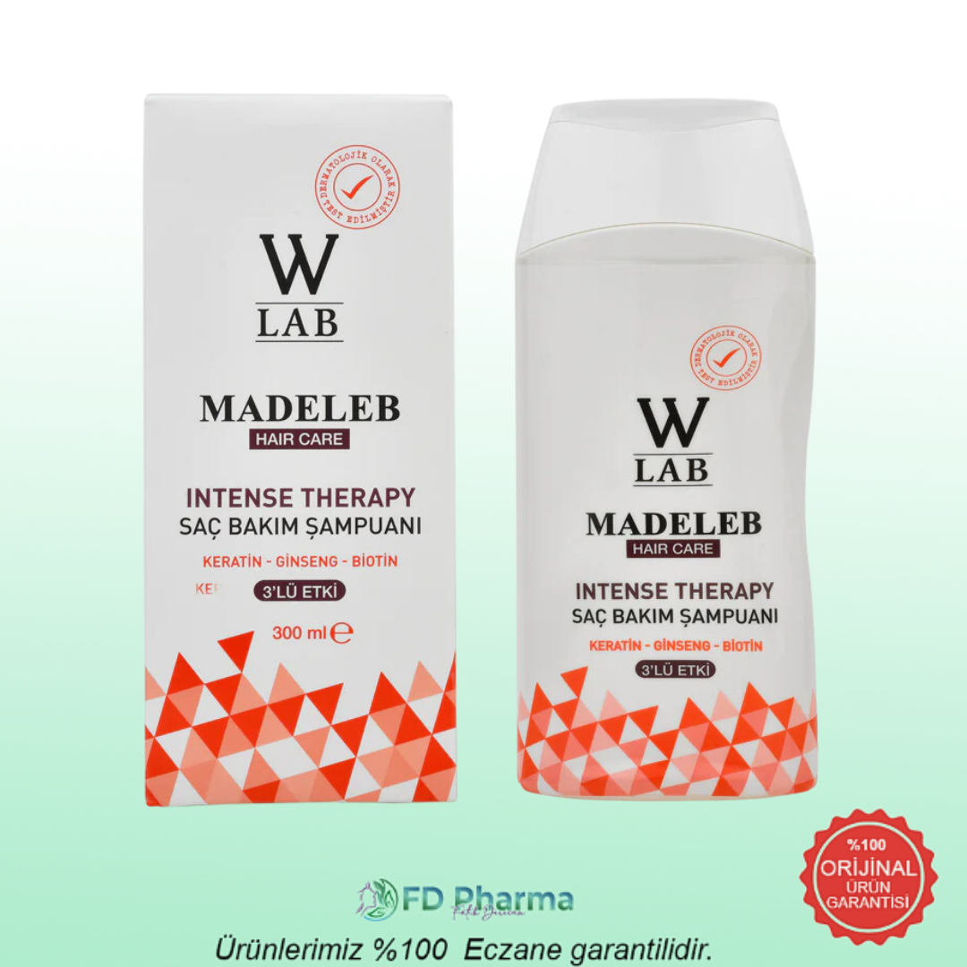 W-Lab Madeleb Keratin Ginseng Biotin Şampuanı 300 ml