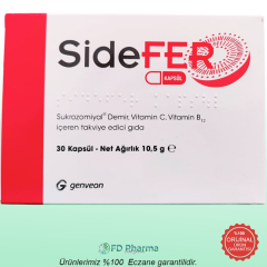 Sidefer Demir Vitamin C ve Vitamin B12 30 Kapsül