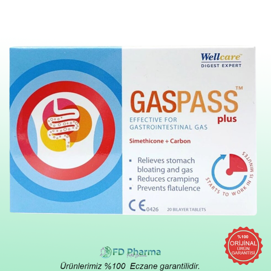 Wellcare Gaspass Plus 20 Tablet