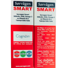 Sorvagen Smart Sitikolin DHA Omega 3 ve B12 30 Kapsül