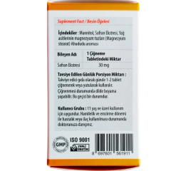 Mood Mate Safran Ekstresi İçeren Takviye Edici Gıda 30 mg 30 Çiğneme Tableti