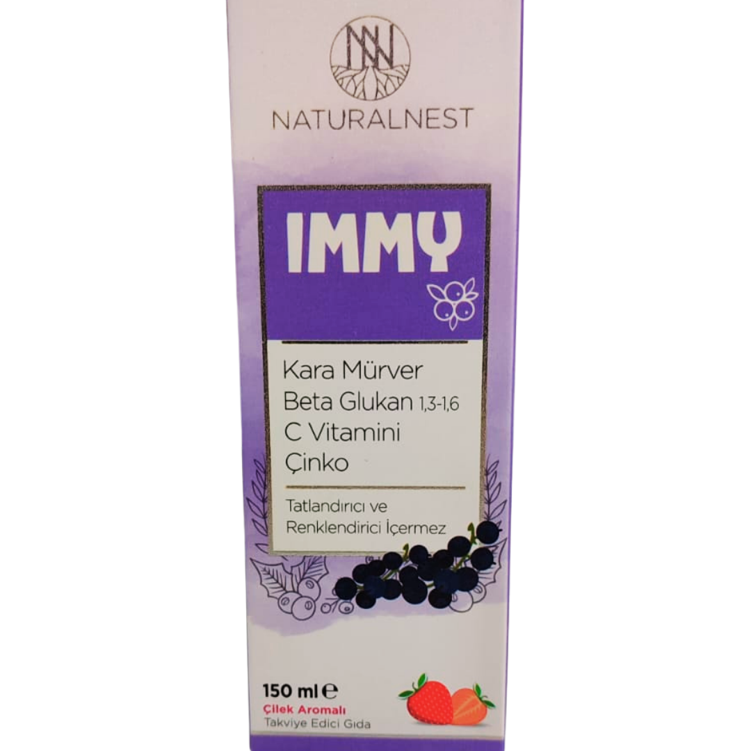 Naturalnest Immy Beta Glukan Çilek Aromalı Şurup 150 ml