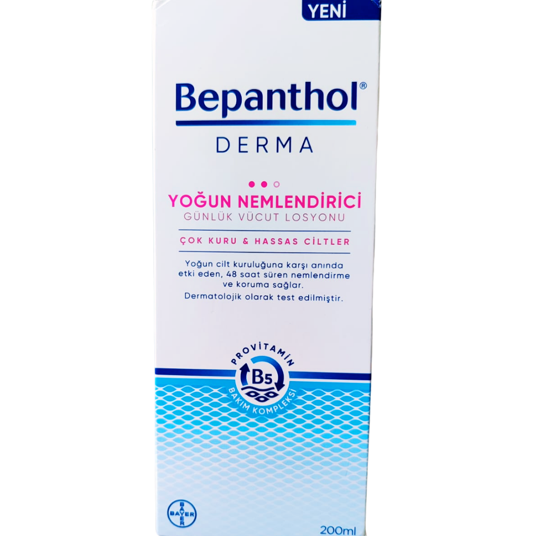 Bepanthol Derma Yoğun Nemlendirici Günlük Vücut Losyonu 200 ml