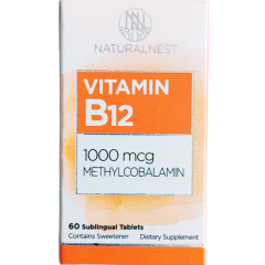 Naturalnest Vitamin B12 Metilkobalamin 1000 mcg 60 Dilaltı Tablet