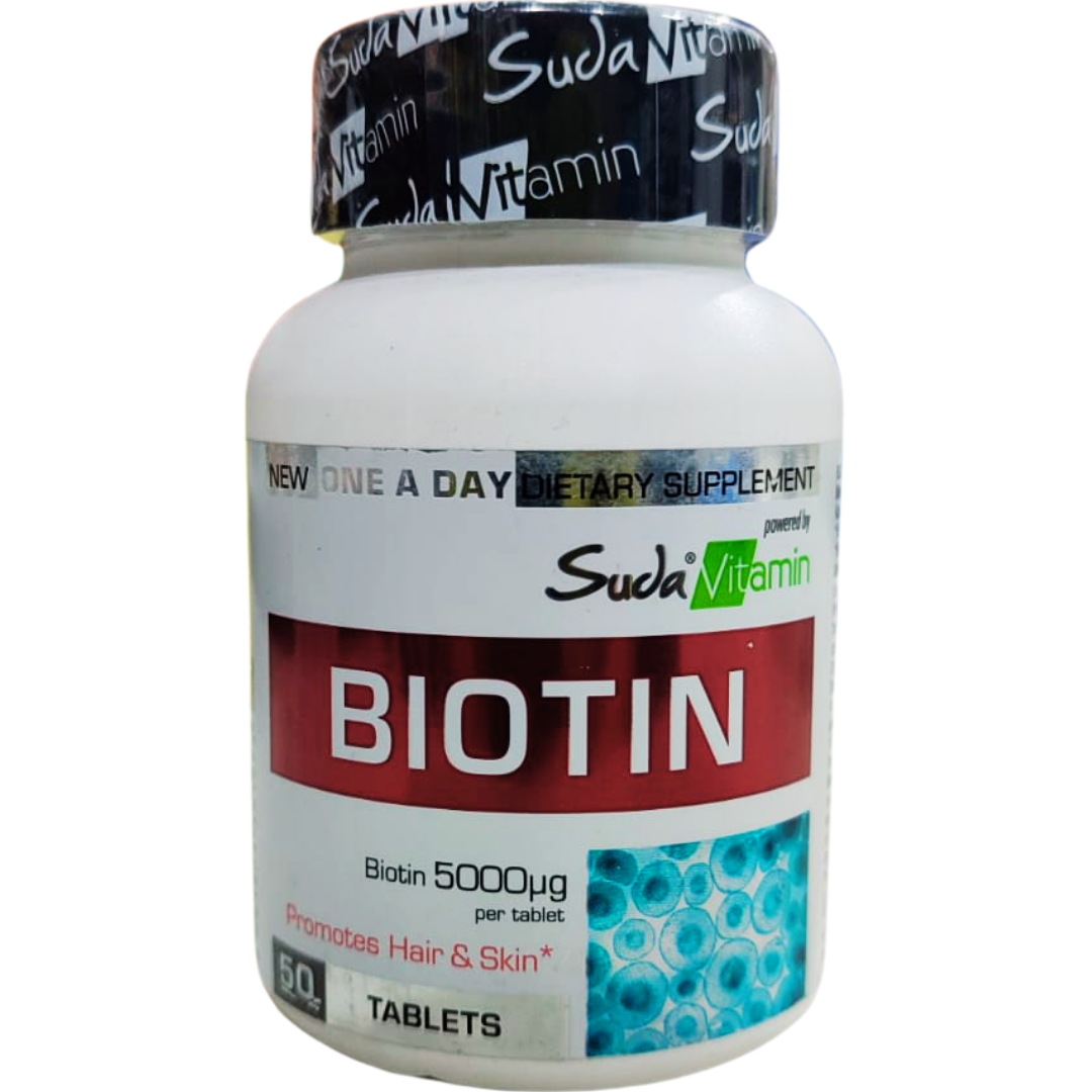 Suda Vitamin Biotin 5000 mcg 50 Tablet