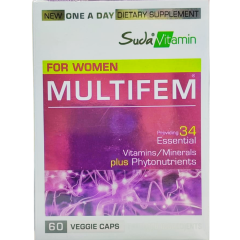 Suda Vitamin Multifem For Women Multivitamin 60 Bitkisel Kapsül