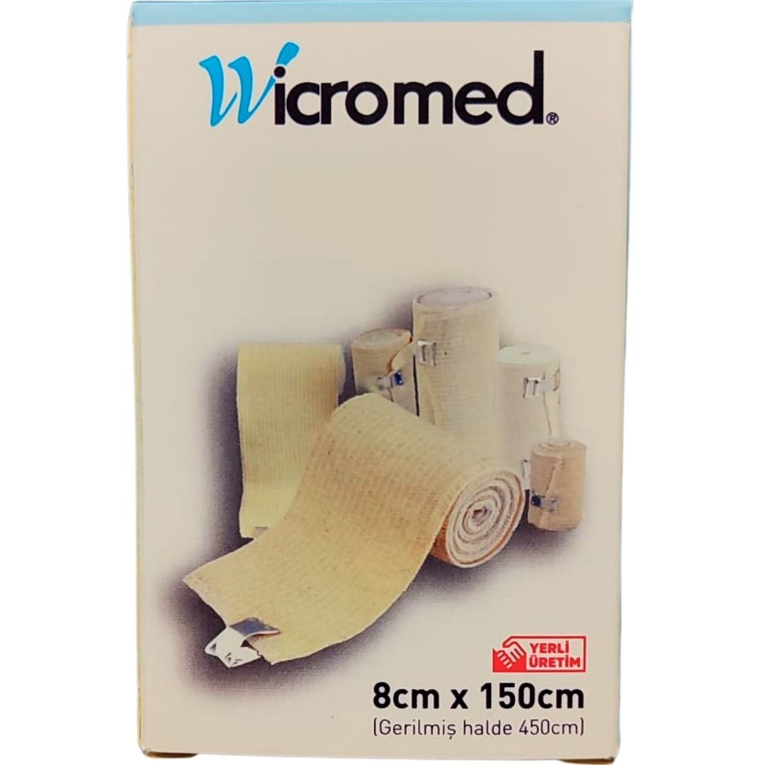 Wicromed Elastik Bandaj 8 cm x 150 cm