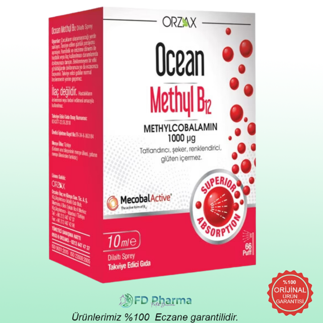 Ocean Methyl B12 Sprey 1000 mg 10 ml