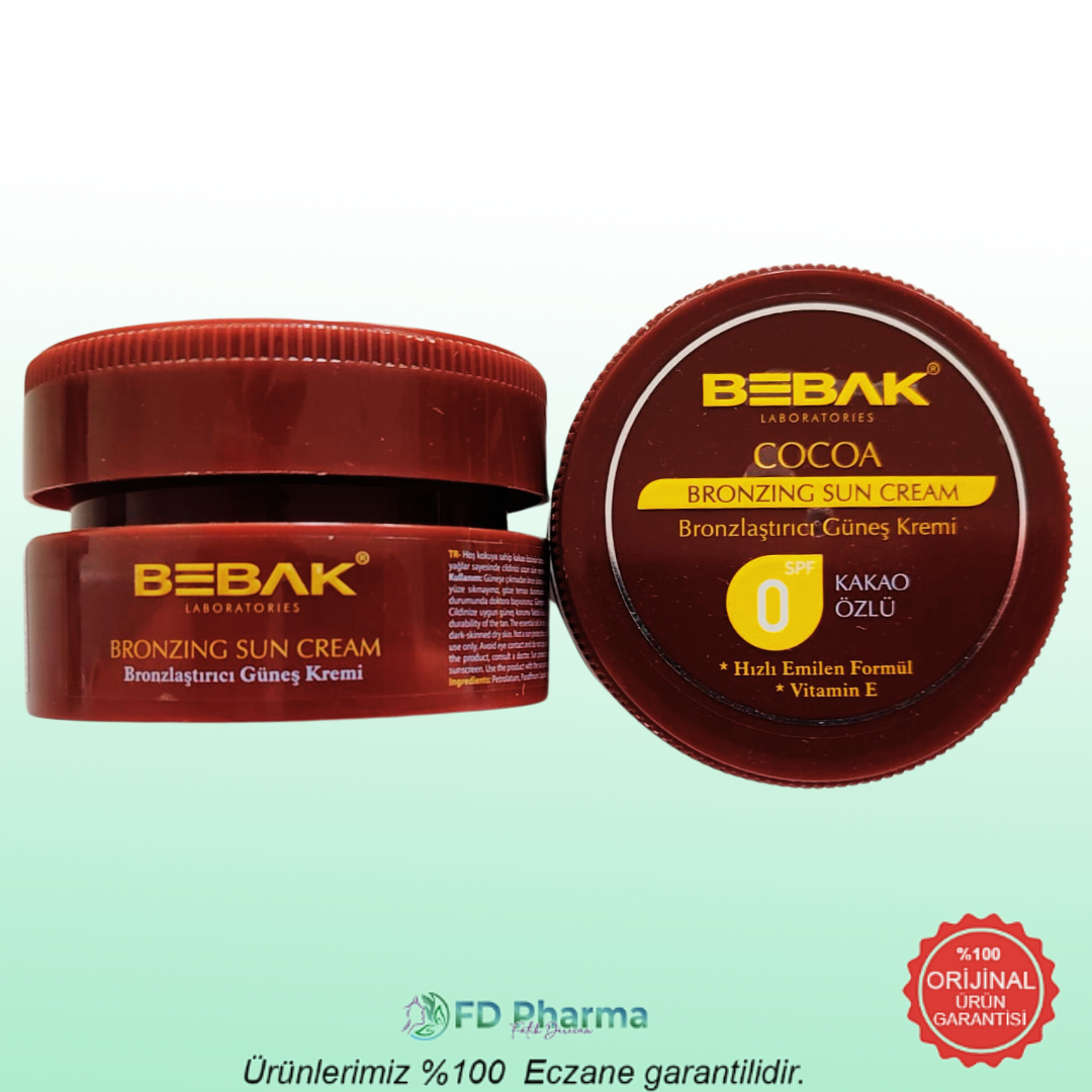 Bebak Kakao Özlü Bronzlaştırıcı Güneş Kremi 100 ml