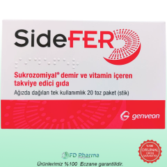 Sidefer Sukrozomiyal Demir ve Vitamin İçeren Takviye Edici Gıda Stik