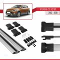 Hyundai i20 II Active 2015-2019 Arası ile Uyumlu FLY Model Ara Atkı Tavan Barı Gri 2 Adet