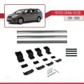 Toyota Sienna 3 (XL30) 2011-2020 Arası ile Uyumlu BASIC Model Ara Atkı Tavan Barı Gri 2 Adet