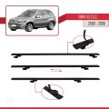 BMW X5 (E53) 2000-2006 Arası ile Uyumlu BASIC Model Ara Atkı Tavan Barı Siyah 2 Adet