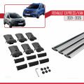 Renault Express 2021 ve Sonrası ile Uyumlu FLY Model Ara Atkı Tavan Barı Gri 3 Adet