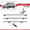 BMW X5 (E53) 2000-2006 Arası ile Uyumlu BASIC Model Ara Atkı Tavan Barı Gri 2 Adet