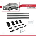 BMW X5 (E53) 2000-2006 Arası ile Uyumlu BASIC Model Ara Atkı Tavan Barı Gri 2 Adet
