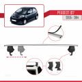 Peugeot 107 2005-2014 Arası ile Uyumlu ACE-4 Ara Atkı Tavan Barı Gri 2 Adet